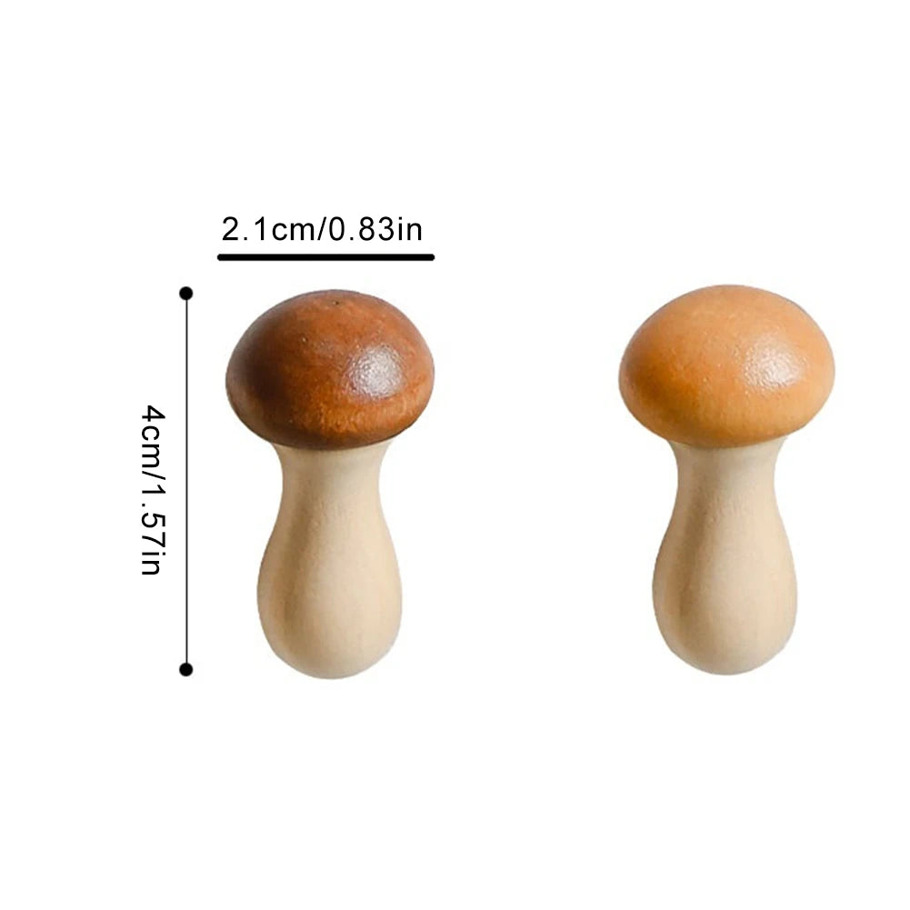 Wooden Mushroom Chopstick Rest (2pcs)
