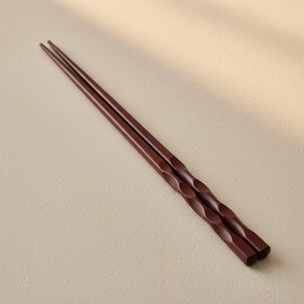 Japanese Style Natural Wooden Chopsticks For Creative Pattern Tableware Kitchen Tool Restaurant Decorations