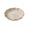 Ceramic scalloped petal dish