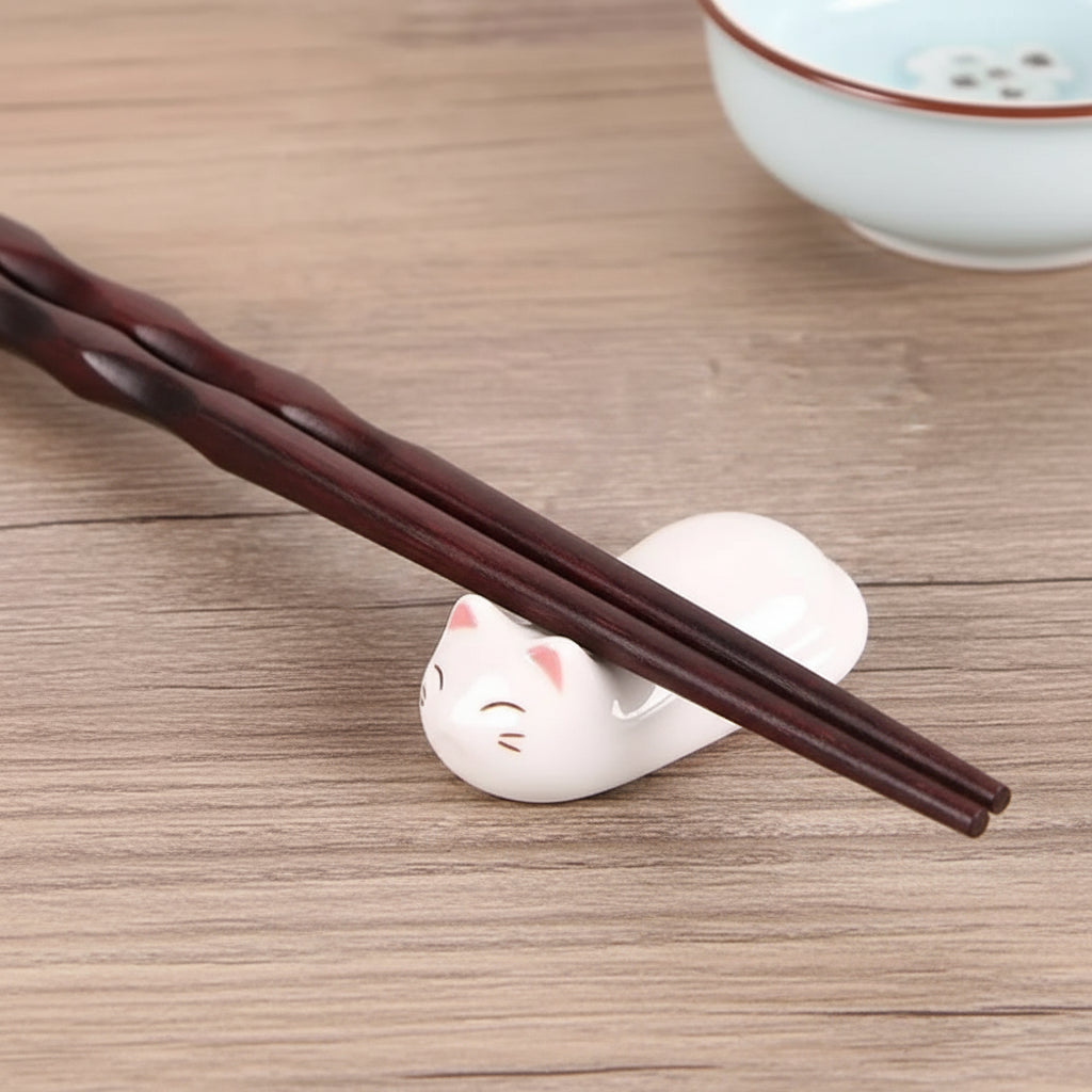 Japanese Style Natural Wooden Chopsticks For Creative Pattern Tableware Kitchen Tool Restaurant Decorations