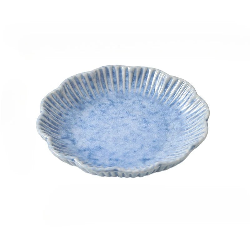 Ceramic scalloped petal dish