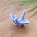 Ceramic paper crane chopstick rest