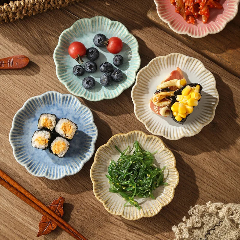 Ceramic scalloped petal dish